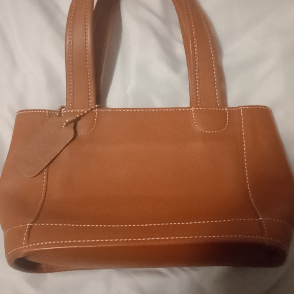 Coach Tan Leather Shoulder Bag